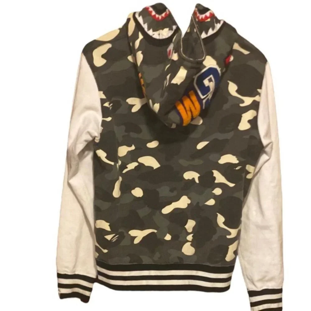 BAPE Glow in the Dark city camo Shark full zip hoodie - Picture 1 of 8
